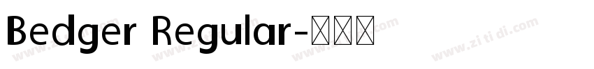 Bedger Regular字体转换